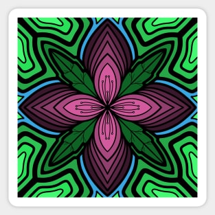 COLORS Of Summer Mandala Flower Blooming Sticker